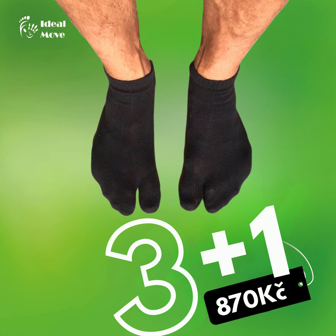 DÁRKOVÝ BALÍČEK – Palcové ponožky 3+1 ZDARMA