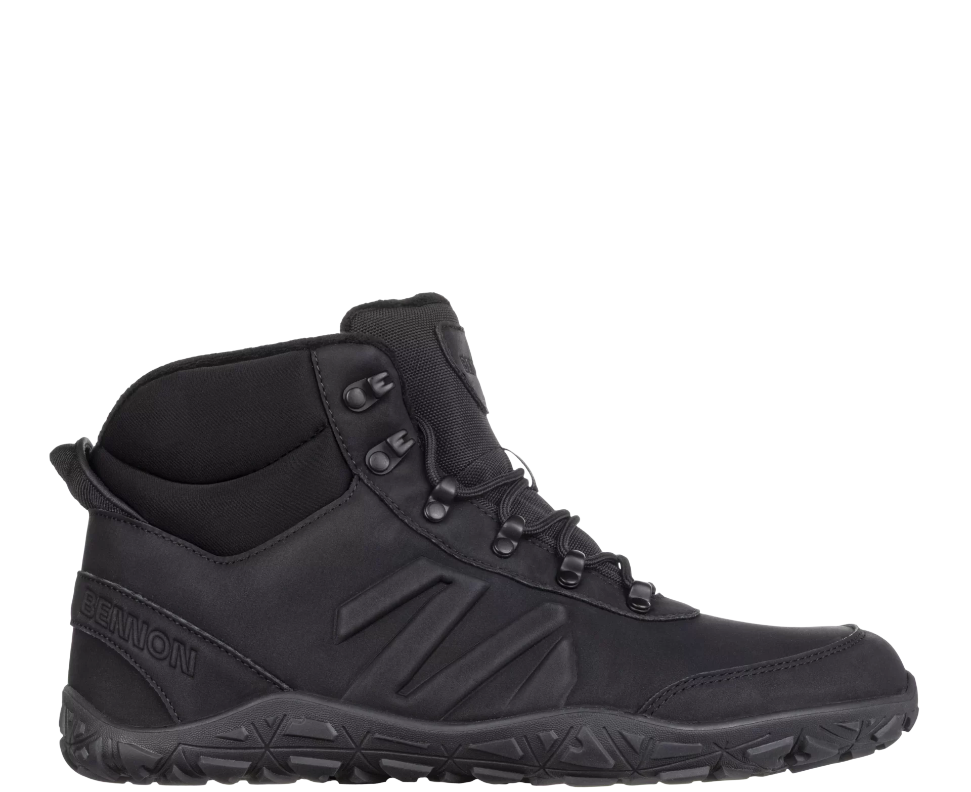 Kotníková barefoot obuv BENNON zimní černá