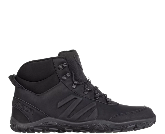 Kotníková barefoot obuv BENNON zimní černá