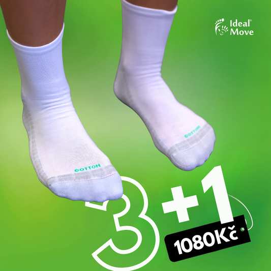 DÁRKOVÝ BALÍČEK – Barefoot ponožky (bavlna) 3+1 ZDARMA