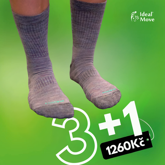 DÁRKOVÝ BALÍČEK – Barefoot ponožky (merino) 3+1 ZDARMA