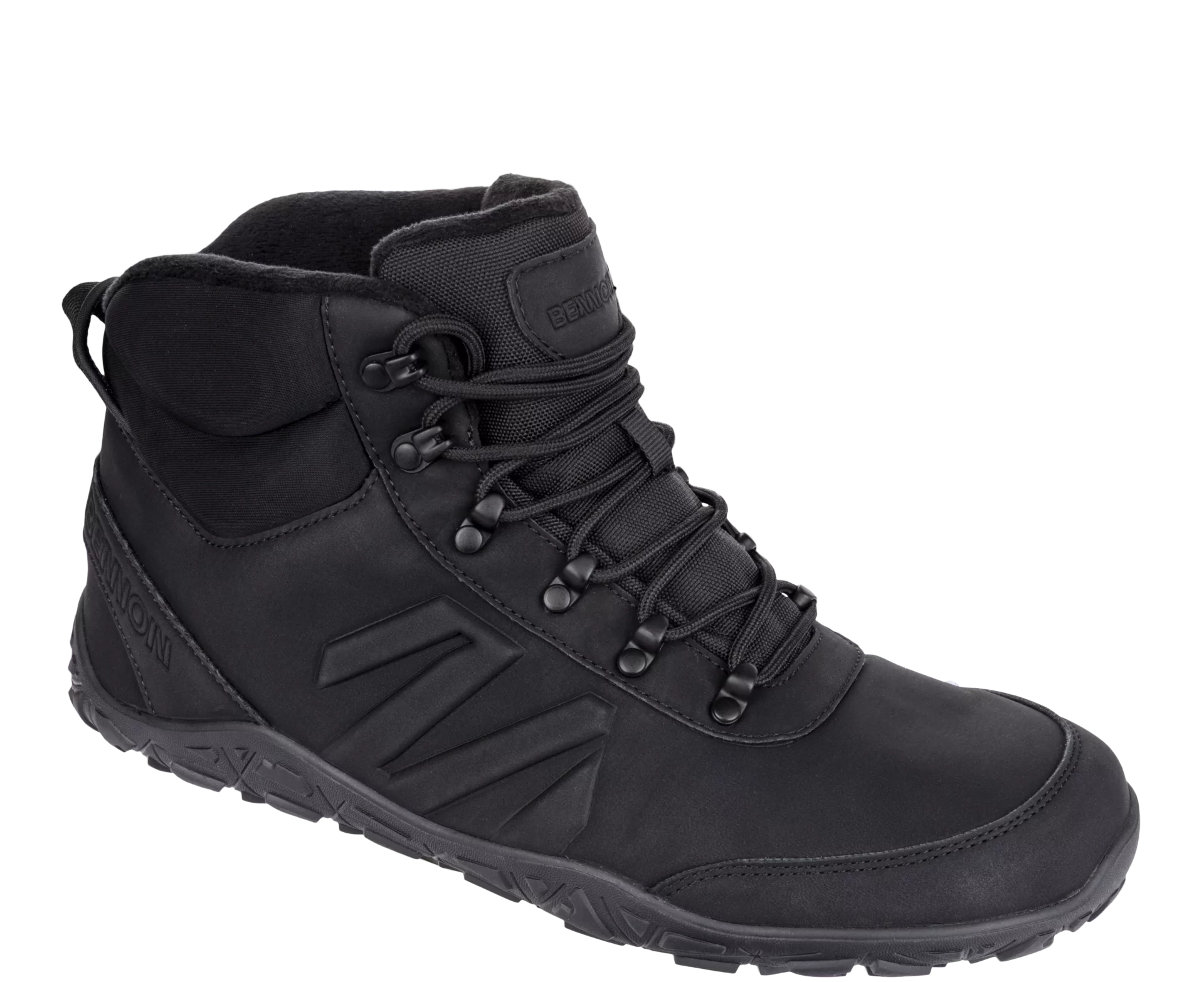 Kotníková barefoot obuv BENNON zimní černá