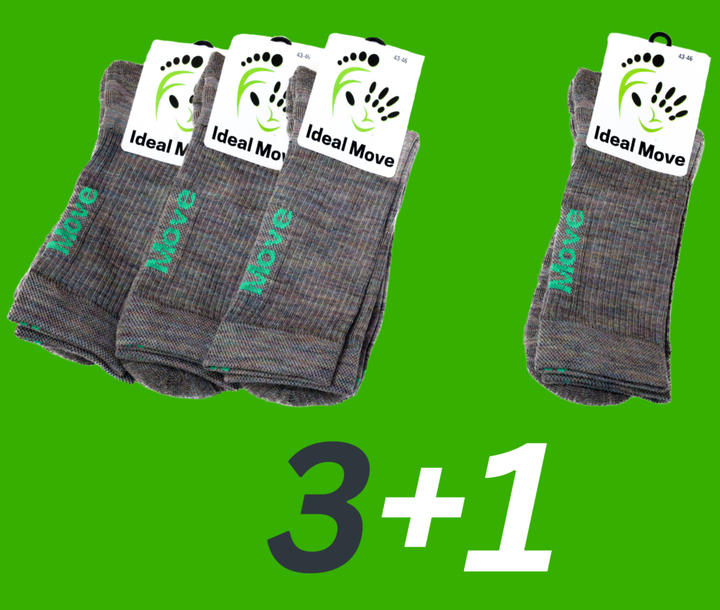DÁRKOVÝ BALÍČEK – Barefoot ponožky (merino) 3+1 ZDARMA