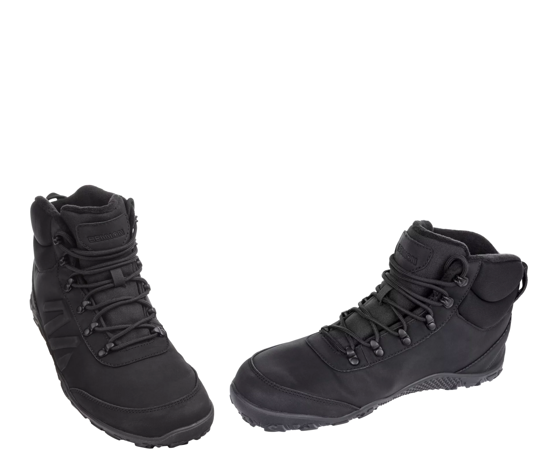 Kotníková barefoot obuv BENNON zimní černá