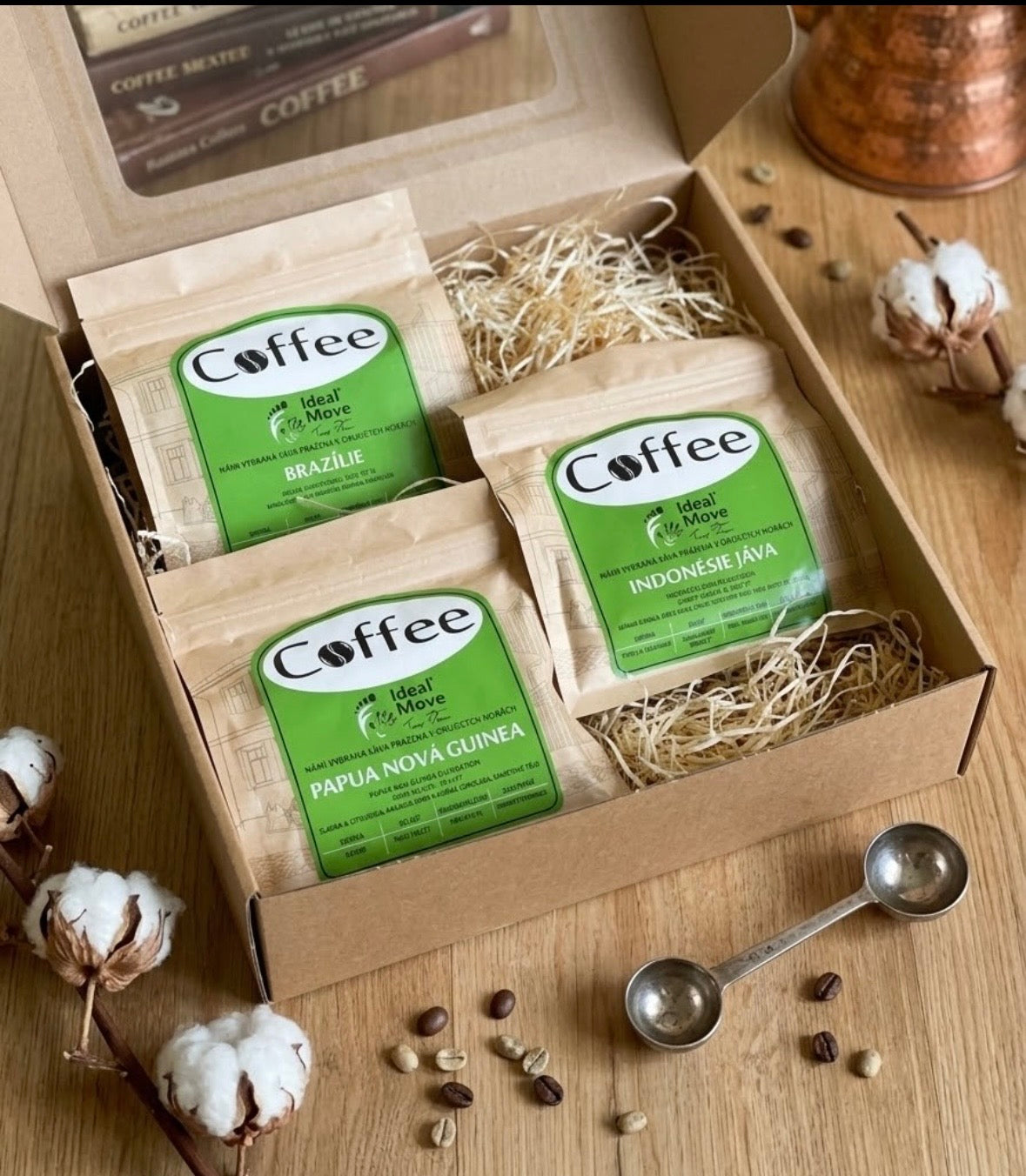 Dárkový balíček IDEAL MOVE COFFEE (3X 250 g)