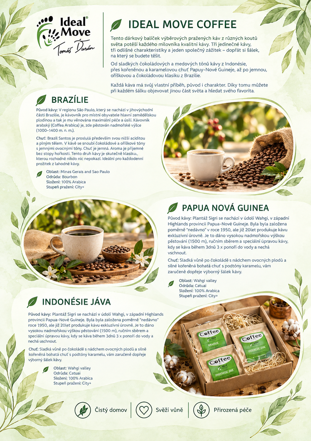 Dárkový balíček IDEAL MOVE COFFEE (3X 500 g)